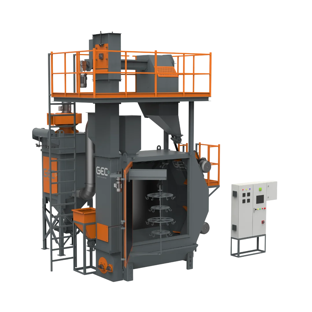 Door Mounted Hanger Type Shot Blasting Machine